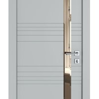 Дверь межкомнатная DO-514 Силк маус/зеркало Бронза