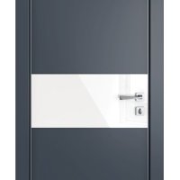 Дверь межкомнатная DO-501 Мэджик ПЭТ/стекло Белое