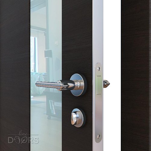 Дверь DO-504 Венге горизонтальный/стекло Белое