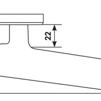 Дверная ручка GALACTIC-S5 CRO