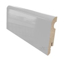 Плинтус Серый глянец ПВХ