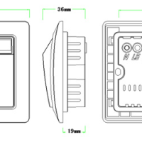 Энергосберегающий выключатель HSU-FK001