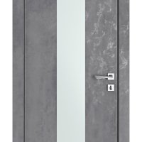 Дверь межкомнатная DO-510 Бетон темный/Снег