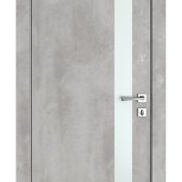 Дверь межкомнатная DO-507 Бетон светлый/Снег