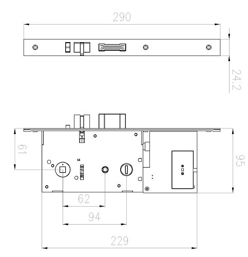 Электронный гостиничный замок HSU-9905-TH