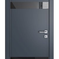 Дверь межкомнатная DO-502 Мэджик ПЭТ/стекло Черное