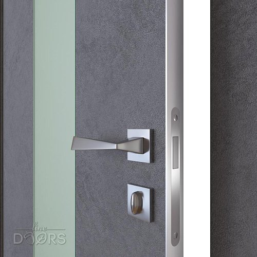 ШИ дверь DO-610 Бетон темный/Снег