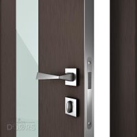 Дверь межкомнатная DO-510 Бронза/стекло Белое