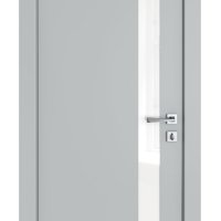 ШИ дверь DO-607 Силк маус/стекло Белое
