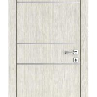 ШИ дверь DG-617 Белая лиственница/молдинги светлые