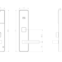 Электронный гостиничный замок HSU-9953-TH