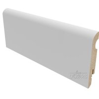 Плинтус Белый бархат ПВХ