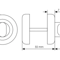 Завертка сантехническая CC-WC OBA