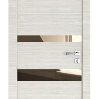 ШИ дверь DO-612 Ива светлая/зеркало Бронза