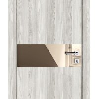 Дверь межкомнатная DO-509 Айс/зеркало Бронза