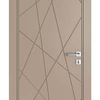 Дверь межкомнатная Абстракция Латте софт