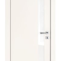Дверь межкомнатная DO-507 Сливки/стекло Белое