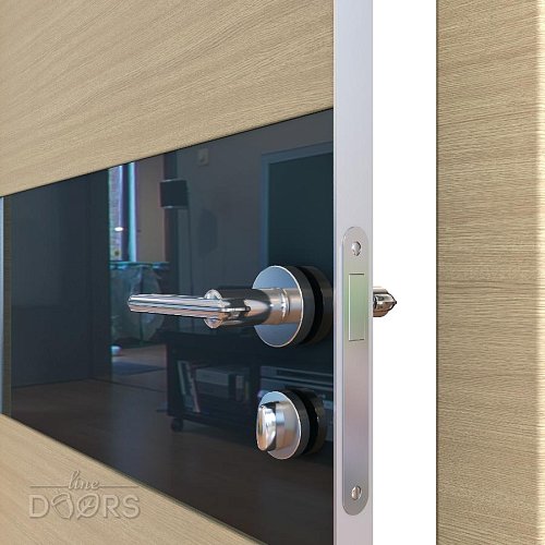 Дверь DO-501 Неаполь/стекло Черное Скидка 50 %!