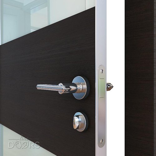 Дверь DO-508 Венге горизонтальный/стекло Белое