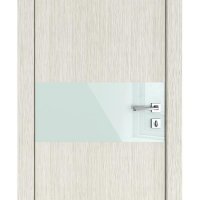 ШИ дверь DO-601 Белая лиственница/стекло Белое