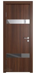 ШИ дверь DO-602 Орех тисненый/Зеркало