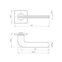 Punto (Пунто) раздельная K.ARC.Q52.ASPECT SSC-16 сатин.хром