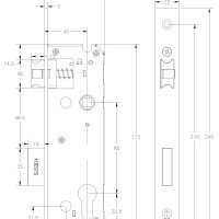 Электронный гостиничный замок HSU-9939-S
