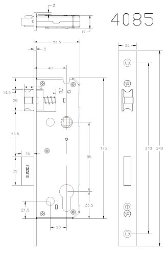 Электронный гостиничный замок HSU-9939-S