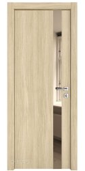 ШИ дверь DO-607 Дуб светлый/зеркало Бронза
