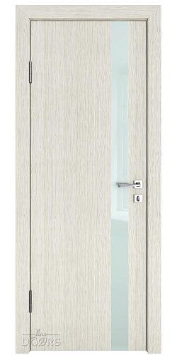 Дверь межкомнатная DO-507 Белая лиственница/стекло Белое