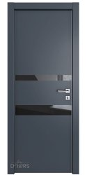 Дверь межкомнатная DO-512 Мэджик ПЭТ/стекло Черное
