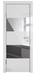 ШИ дверь DO-608 Серый глянец/Зеркало