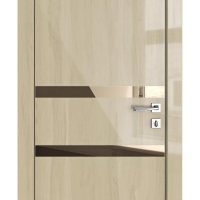 Дверь межкомнатная DO-513 Анегри светлый/зеркало Бронза