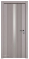 Дверь DO-PANNO Серый бархат/зеркало Сатин