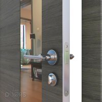 ШИ дверь DO-604 Ольха темная/зеркало Бронза