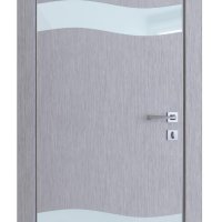 ШИ дверь DO-603 Металлик/стекло Белое