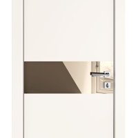 Дверь межкомнатная DO-509 Сливки/зеркало Бронза