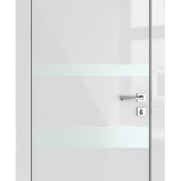 Дверь межкомнатная DO-512 Серый глянец/Снег