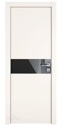 Дверь межкомнатная DO-509 Сливки/стекло Черное Дверь межкомнатная DO-509 Сливки/стекло Черное