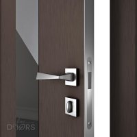 Дверь межкомнатная DO-510 Бронза/стекло Черное