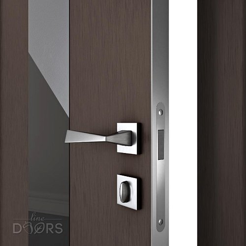 Дверь межкомнатная DO-510 Бронза/стекло Черное