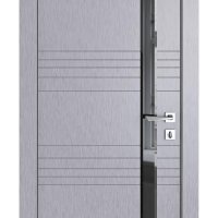 ШИ дверь DO-614 Металлик/стекло Черное