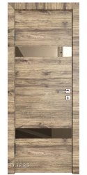 ШИ дверь DO-602 Лофт светлый/зеркало Бронза
