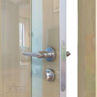 Дверь межкомнатная DO-507 Анегри светлый/стекло Белое