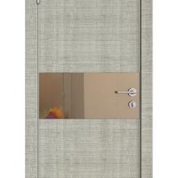 ШИ дверь DO-601 Серый дуб/зеркало Бронза