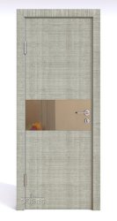 ШИ дверь DO-601 Серый дуб/зеркало Бронза