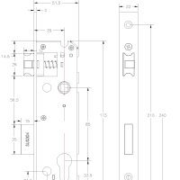 Электронный гостиничный замок HSU-9939-S
