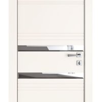 Дверь межкомнатная DO-515 Сливки/Зеркало