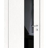 Дверь межкомнатная DO-504 Жемчуг/стекло Черное