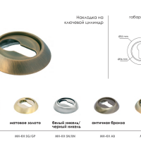 Накладка на евроцилиндр MH-KH SN/CP